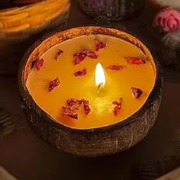 Garden Deco Brown & Brown 1 pieces Jar Candle image 2