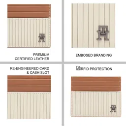 Tommy Hilfiger Men Textured Leather Card Holder image 3