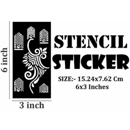 VOORKOMS Ready to Apply Mehndi Stencil Kit for Learning and Expressive Art image 4