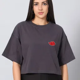 Besick Women Solid Round Neck Cotton T-shirt-picture-40