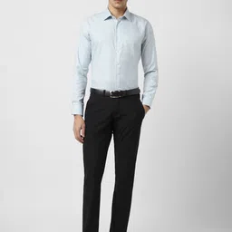 Van Heusen Men Grid Tattersall Checked Slim Fit Cotton Formal Shirt image 5