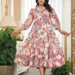 M&H Easy Paisley Printed Midi Dress-picture-32