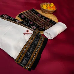 Khanduapata Printed Pure Cotton Unstitched Dress Material image 4