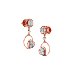 Joyalukkas Swaying Love Diamond Drop Earrings -2.6 gm image 2