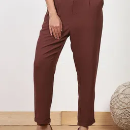 Biba Women Relaxed Low-Rise Peg Trouser-image-67