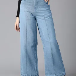 CORSICA Women Wide Leg High-Rise Cotton Jeans-picture-20