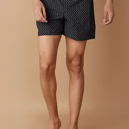 V-Mart Men Printed Mid-Rise Slim Fit Shorts-picture-42