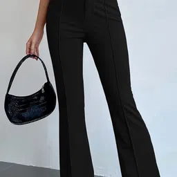 KPOP Women Urban Slim Slim Fit Trousers-image-35