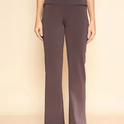 COLOR CAPITAL Women Pack Of 3 Mid-Rise Flared Gym Tights image 3