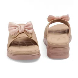 CareDone Women Embellished Open Toe Flats with Bow image 5