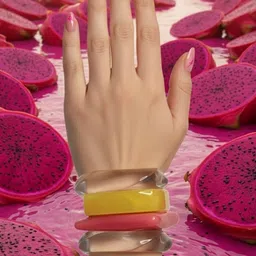 TAG 7 Set Of 4 Plastic Bangle image 2