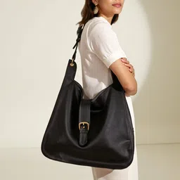 Mast & Harbour PU Structured Shoulder Bag with Tasselled-picture-33