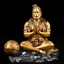 Artarium LLP GoldToned and Black Religious Idol Showpiece image 2