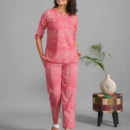 SANSKRUTIHOMES Women Printed Pure Cotton Night Suit-picture-27