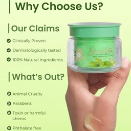 Thyherbs Green Tea Infused Face Moisturizing Cream - 80 g image 3