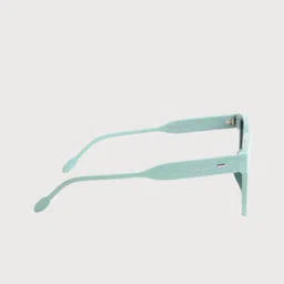 Ted Smith Unisex Black Lens & Blue Square Sunglasses with image 4