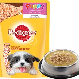 pedigree Puppy Rice, Chicken 0.08 kg Wet New Born Dog Food-picture-22