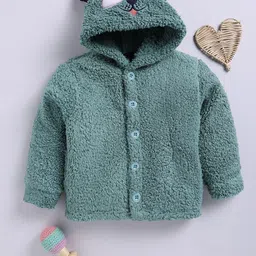 Moms Love Infant Boys Hooded Tailored Fleece Jacket-picture-40