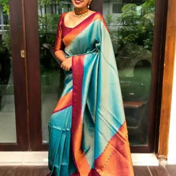 Areca Designer Woven Design Zari Pure Silk Banarasi Saree-picture-11