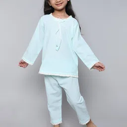 Little Clothings Girls Cotton Stripe Night Suits-image-45