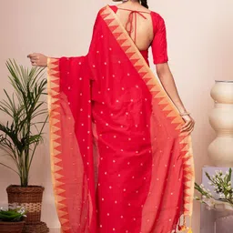 Crochetin Woven Design Saree image 3
