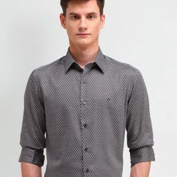 Arrow New York Men Slim Fit Spread Collar Geometric Printed Cotton Casual Shirt-picture-24