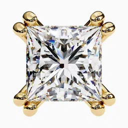 VALANOVA 18Kt Gold BIS Hallmarked Diamond Studded Studs - 1.67 g image 4