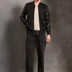 U.S. Polo Assn. Denim Co. Brand Logo Stand Collar Bomber Jacket image 4