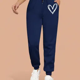 SAAHASAM Women Printed Relaxed Loose Fit Joggers Trousers-image-64
