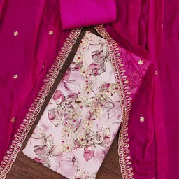 SAINOOR Printed Semi-Stitched Dress Material-picture-14