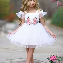 FOREVER FRIDAY Embroidered Flutter Sleeve A-Line Dress-picture-14