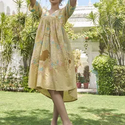 Flossy Women Embroidered Fit & Flare Dress-image-14