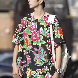 StyleCast Men Floral Printed Round Neck T-shirt-picture-23