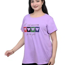 INDIA FASHION FAB Women Typography Printed T-shirt-picture-33