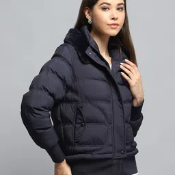 Monte Carlo Women Mock Collar Solid Casual Lightweight Puffer Jacket image 5