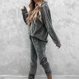 Mast & Harbour Hooded Long Sleeve Sweatshirt & Joggers Co-Ords image 2