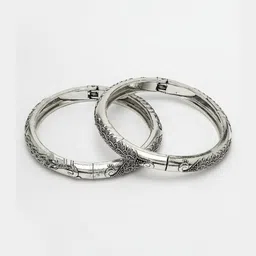 SZN Set Of 2 Peacock Kada Bangles image 4