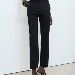 MANGO Women Mid-Rise Straight Fit Cropped Chinos-image-79