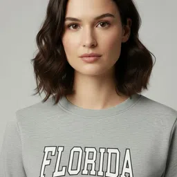 Calm Down Women Printed Sweatshirt image 2