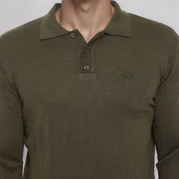 98 Degree North Men Open Knit Shirt Collar Pullover image 3