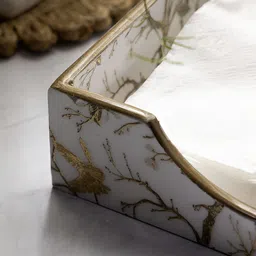 DULI White Printed Tissue Holders image 2