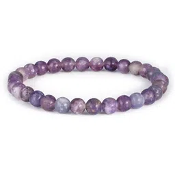 Nirvana Unisex Lepidolite Beaded Stretch Elasticated Bracelet-picture-30