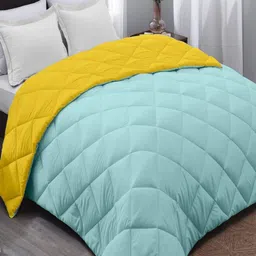 CHICERY Sea Green Heavy Winter 210 GSM Double Bed Comforter-image-99