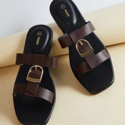 max Women Open Toe Flats with Buckles-picture-30