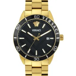 Versace Men Brass Dial & Stainless Steel Bracelet Style Straps Analogue Watch VEYCA0724-picture-31