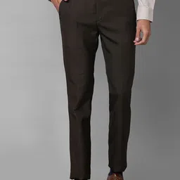 Raymond Men Checked Slim Fit Men Mid Rise Formal Trousers image 1