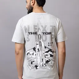 ARMENOR Men Graphic Printed Round Neck Cotton T-shirt-image-3