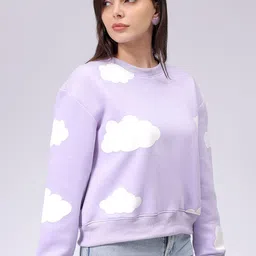Freehand by The Indian Garage Co Women Printed Sweatshirt-image-16