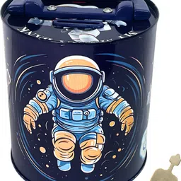 apex media and marketing india Metal Coin Bank for Kids with Lock & Key | Piggy Bank for Boys & Girls Coin Bank image 1