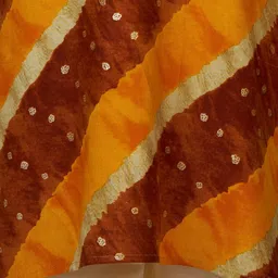 JBN Creation Boys Leheriya Printed Regular Kurta with Pyjamas image 3